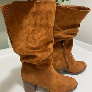 Kenneth Cole Reaction Sonia Brown Slouch Boots Women Size 8
